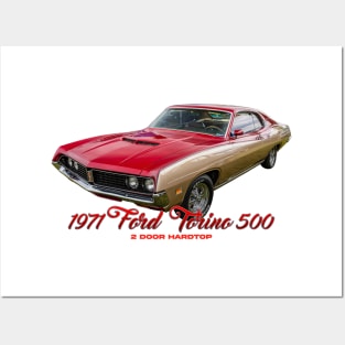 1971 Ford Torino 500 2 Door Hardtop Posters and Art